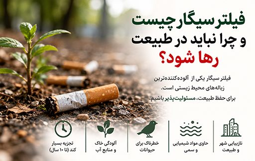 فیلتر سیگار چیست و چرا نباید در طبیعت رها شود