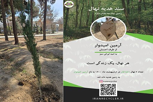 کاشت نهال شناسنامه دار در کمپین درختکاری گروه محیط زیستی ایران سبز